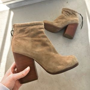 Jeffrey Campbell Rumble Chunky Suede heeled boots